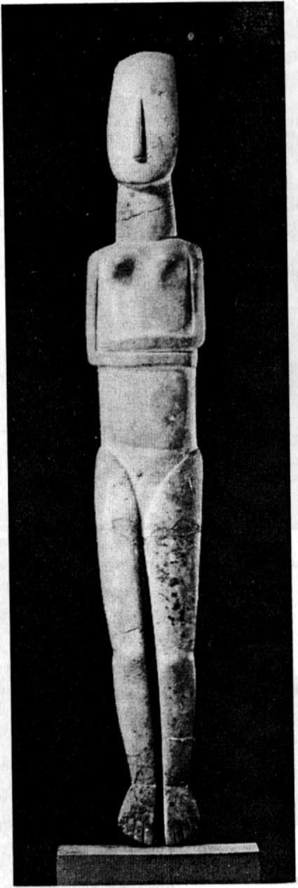 Кикладский идол с острова Аморгос. Между 2600—2300 гг. до н.э.