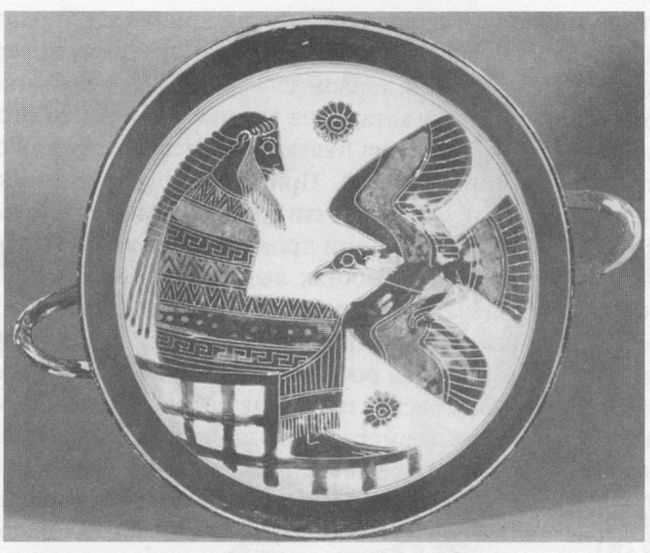 Зевс и орел. Килик из коллекции Кампана. Ок. 560 г. Париж. Лувр