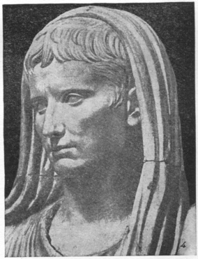 Голова статуи Августа (Музей Терм в Риме)