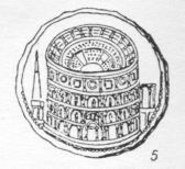 Монета I в. н. э. с изображением Колизея