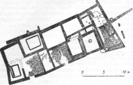 План дома в Ольвии (III—II веков до н. э.)