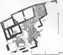 План дома в Ольвии (III—II веков до н. э.)
