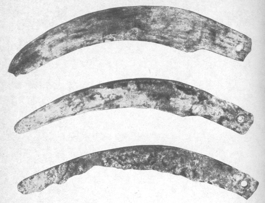 Микены. Серпы. Бронза (XIII в.).