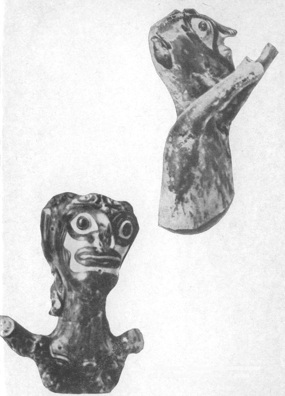Микены. Дворцовое святилище. Культовые фигурки. Глина (XIII в.).