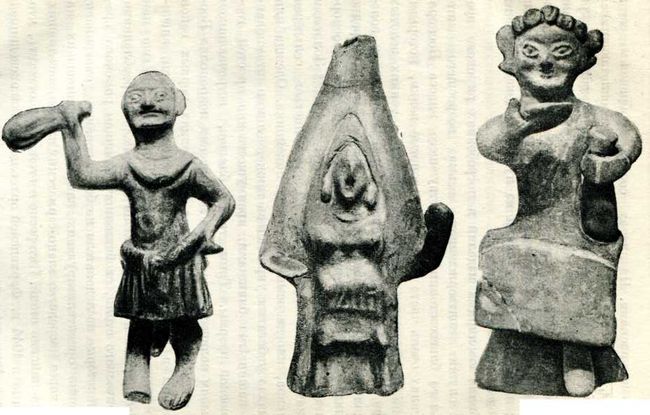 Терракотовые статуэтки II—III вв. н. э. (Эрмитаж).