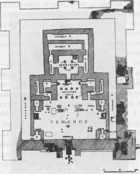 План храма Окса в Тахти Сангине
