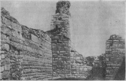 Главная крепостная стена Херсонеса. Снимок 1941 г.