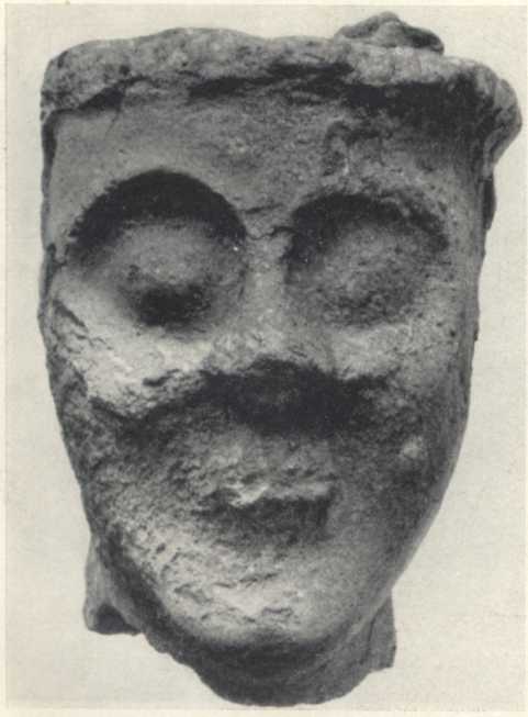 Голова статуи из микенского святилища в Агиа Ирини. XIII в. до н. э.