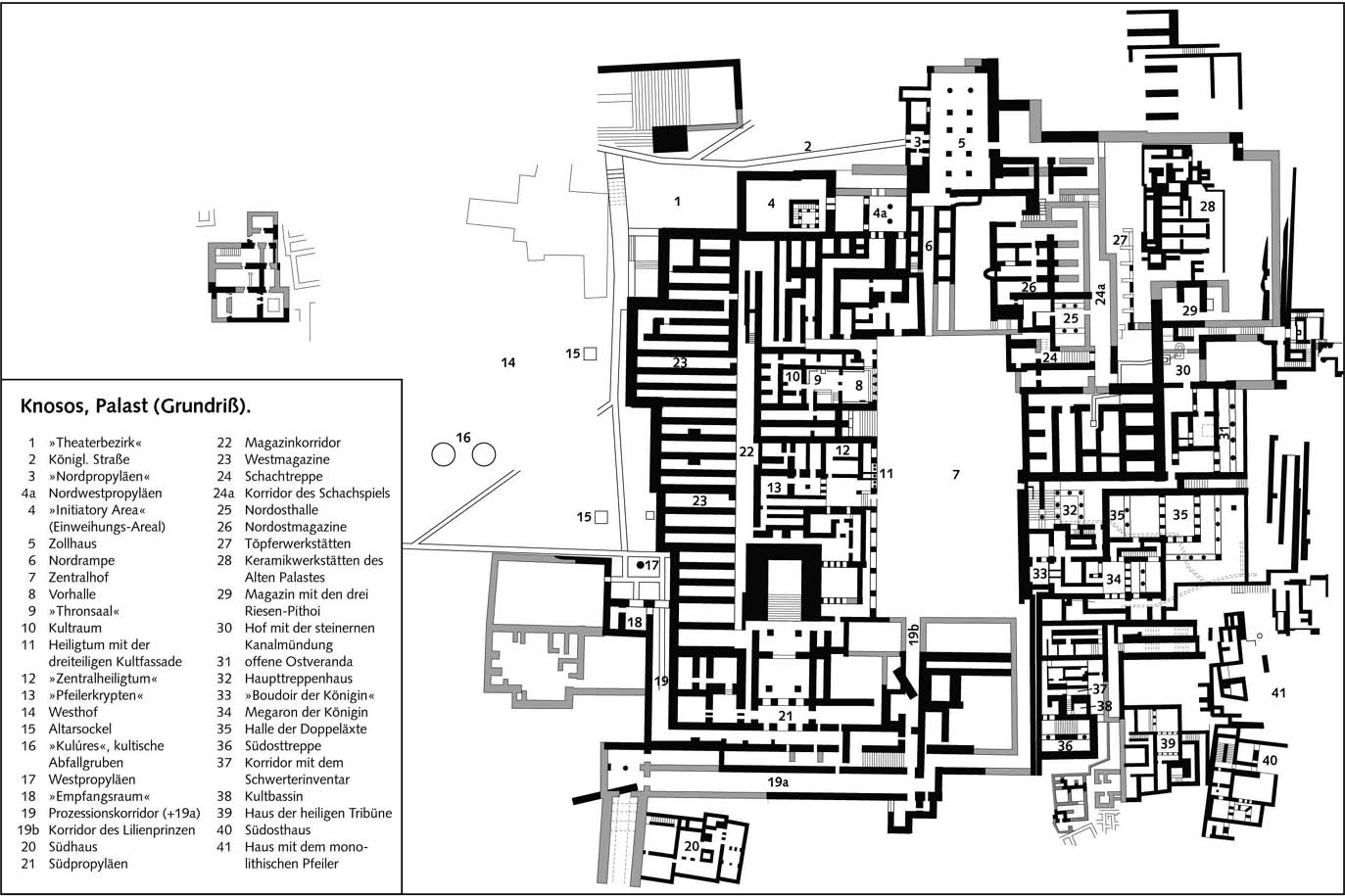 Кносс, дворец - План здания