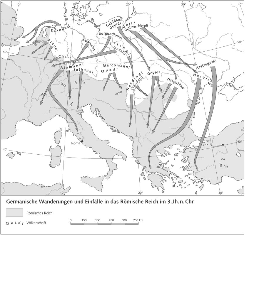 Германское переселение и вторжение в римскую империю в III в. н.э.