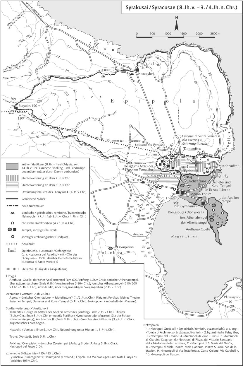 Сиракузы (VIII в. до н.э. - IV в. н.э.) - План города