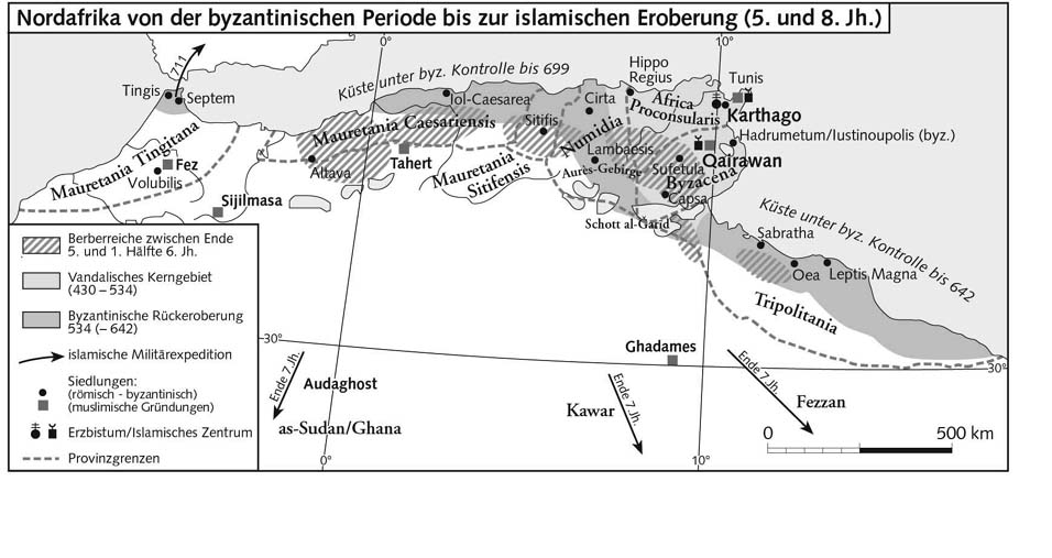 Северная Африка с византийского периода до исламского завоевания (V-VIII вв.)